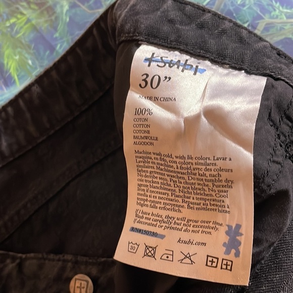 Ksubi Lo Key Jean Downtown Black, Size 30, EUC - Picture 5 of 16